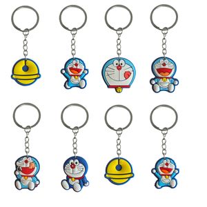 Anahtarlıklar Landards Doraemon Anahtar zinciri Sırt çantası el çantası ve araba hediye sevgililer gün serin backpacks erkekler keyrin ot06j