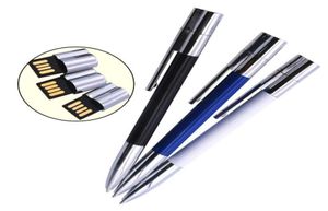 Topsel klasik tükenmez kalem usb flaş usb pendrive 128GB 4GB 8GB 16GB 32GB USB 20 Pen Sürücü Özel Flashdrive 30pcs 9679604