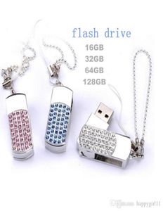 Kristal Taşınabilir Kilit 16GB128 GB USB Flash Bellek Çubuğu Flash Disk Sürücüleri 4GB5264171