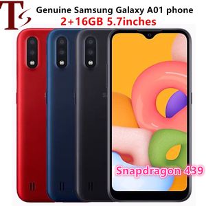 Отремонтированный Samsung A01 4G Смартфон 5.7 -дюймовый ЖК -экран 3000MH 13MP+5MP Камера Google System Разблокированный телефон