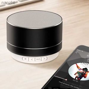 Taşınabilir Hoparlörler Cep Telefon Hoparlörleri A10 Kablosuz Bluetooth Hoparlör Küçük Çelik Subwoofer Taşınabilir Mini Hediye Kartı Bluetooth Ses Cep Telefonları İçin PCS Dizüstü Bilgisayarlar WX