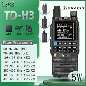 Walkie Talkie Tidradio TD H3 Long Range Wireless Bluetooth Phone App Обновление прошивки Air Band USB GMR