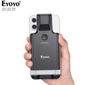 Scanners Eyoyo Bluetooth QR Codice Scanner Back Clip Clip Telefono Scanner Wireless Codice a barra 2D Lettore Compatibile con Android, iOS, iPad