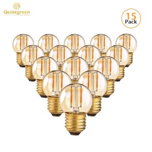 Dekorasyonlar G40 Edison LED Filament Mini Globe Ampuller 1W 10watt Akkor E27 2200K 220V 12V 24V dekoratif LED ampuller