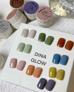 Гель ногтевой гель Dinaglow Новый продукт Специальный текстура Spot Color Glue 9 Series (59-67) лак для ногтей Q240507