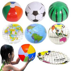 6 Styles Kids Kids Inflatable Water Games Beach Ball Pool Toys Summer Outdoor Fun Play Balloon Prop for Children Gifts 240418