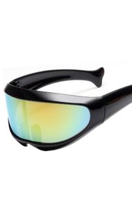 Fütüristik Dar Cyclops Güneş Gözlüğü Cosplay Renk Gözlükleri Moda Gözlük Parti Maskeleri için Gözlükler7590775
