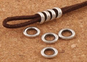 Гладкие круги проставки металлические сплавные шарики 500pcslot antique Silver Dangle Fit Bracelets Jewelry Diy L1484 79x79x19 MM8958327