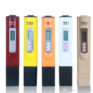 Dijital Monitör Temp Toptan TDS Metre PPM Test Cihazı LCD Metre Sopa Su Saflık Monitörleri Mini Filtre Hidroponik Test Cihazlar TDS-3 S S