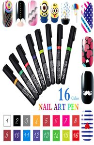 Новый бренд 3D Nail Art Pen 16 Colors Charm Women039s Деликатный симпатичный DIY DIY Art Art Pen Pen Pen Uv Gel Tool Tool 8282576