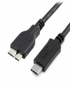 USBC USB 31 Typec Male Connector к USB30 Micro B 10PIN мужской кабель данных для MacBook Black и Hardisk6837447