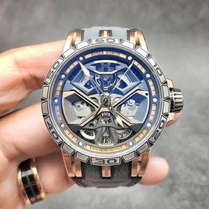 Дизайнерские роскошные часы для мужских механических автоматических Alibaba Asset Roge Dubit King Racing Golden Bull Watch Rddbex0750