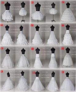 10 Stil Ucuz Bir Çizgi Beyaz Balo Elbise Düğün Prom Gelin Petticoats Crinoline Düğün Aksesuarları Gelin Slip 7363816