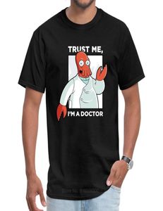 Смешные мужские рубашки Доктор Зоидберг, уникальная футболка Специальная 100 хлопчатобумажная ткань, поверь мне, я я думаю