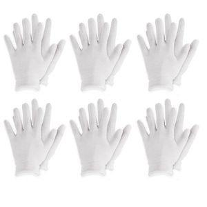 Reusable Cotton Gloves Elastic Soft Gloves for Dry Hand Moisturizing Cosmetic Eczema Hand Spa Coin Jewelry Inspection