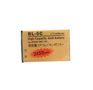 1x 2450MAH BL5C BL5C BL 5C Золотая замененная аккумулятор для Nokia 3650 1100 6230 6263 6555 1600 6630 6680 6550 6230I Батареи Batter19574899