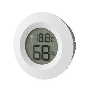 Güncellenmiş Yuvarlak Dijital LCD Termometre Higometre Celsius Fahrenheit Switch Sıcaklık Nem Test Cihazı Buzdolabı Dondurucu Ölçer Monitör