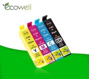 Ecowell 4pcs T603XL чернильный картридж 603xl с чипом, совместимым с XP2100 XP3100 WF2810DWF WF2835DWF WF2850DWF Printer55889520286