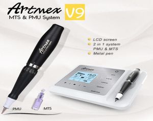 Artmex V9 Professional Permanent Makeup Tattoo Machine Цифровая бровь для бровей Eyeline MTS PMU Rotary Pen Beauty8339164
