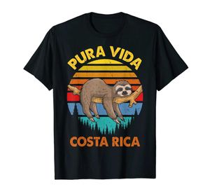 Erkek Tişörtler% 100 Pamuklu Kosta Rika Pura Vida Yuvası T-Shirt Erkek Unisex T-Shirt Boyutu S-6XL D240509