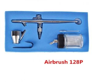 035 мм 22CC 128P Airbrush Double Action Professional Profession Spray Spray Set Set для макияжа 9936508