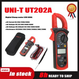 UNI-T UT202A Dijital Kelepçe Ölçer Multimetre Voltaj Multimetre Yüksek Hassas Ampermetre Test Cihazı LCD Veri Tutma Maks Min Orijinal. 240508