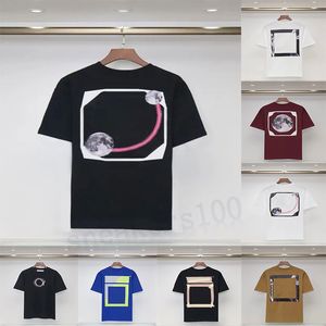 2024 Tasarımcı Tişört Beyaz Siyah Tshirts Erkek Kadın Ok Logo Baskı Sokak Giyim Büyük Boy Tshirt Mans Yaz Kısa Kollu Erkek Külot Büyük Boyut Tişörtler Polos