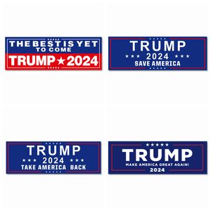 Trump Araba Çıkartmaları 7.6*22cm Tampon Sticker Us Flags Stickers, Amerika'yı Harika Yapın 2024 Trump Araç Çıkartmaları