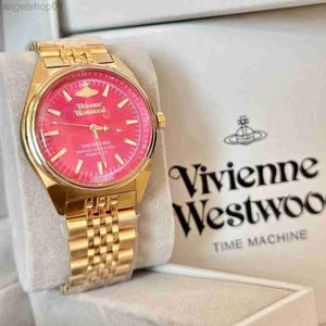 Spring Western Imperation Dowager Watch versão alta Rose Red Dragon Fruit Small Gold Fashion Trend