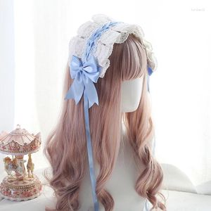 Вечеринка поставляется в японском стиле мягкая девушка Lolita White Lace Head rain Hair Band All- Small Thing Assocsty KC