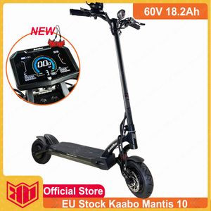 Original Kaabo Mantis 10 Plus Electric Scooter Kaabo NFC Display 60V 18.2Ah Battery Dual Motor 2000W Full Oil Hydraulic Brake IPX5 Waterproof Install Headlight