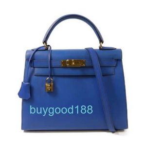 En iyi bayanlar tasarımcısı kaelliy çanta ghw 28 2 yollu omuz çanta vgc deri mavi fransa 71 Yüksek kaliteli günlük pratik büyük kapasite