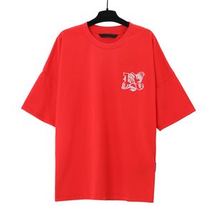 Batwing Letters Impresso Hip Hop T-shirt Homens Mulheres Camisetas de algodão vermelho roupas unissex