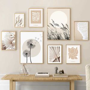 Apers Nordic Canvas Wall Art Painting Dandelion Creed Flower Plation
