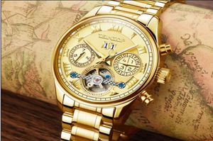 ABD Tarzı Otomatik Mekanik Altın İzle Erkekler Yeni Gün Haftası Çelik Saat Klasik Mens Tasarımcı Bilek Saatleri Hediye Bo8705659