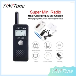 Walkie Talkie Yinitone HT-108 Mini Portable с легкой мощностью с легкой пропускной способностью перезаряжается