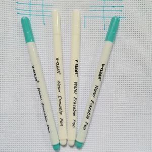 Vclear mavi su silinebilir işaretçi kalem Beyaz işaretler siyah kumaş çözünür dikiş araçları patchwork zanaat 240430