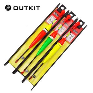 Outkit 3pcslot sazan balıkçılık hattı bobber grup balık şamandıra mücadele çin kanca şamandıra yüzen tiple takım aksesuarları 240430