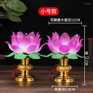 Mum Tutucular Buda'nın önünde Budist Lotus Fener Uzun ışıklı lamba Salon doğrudan yerleştirme karakterleri için malzeme malzemeleri