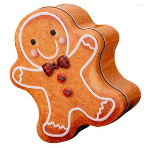 Bottiglie di stoccaggio di Natale scatola di stagno Candy Contenitori regalo Case regalo uniche bidoni in scatola stasa di Natale biscotti piccoli piccoli