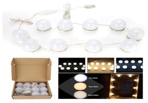 Makyaj aynası vanity LED ampul kitleri usb şarj portu kozmetik aydınlatmalı ampul ayarlanabilir makyaj aynaları parlaklık ışıkları253k6082373