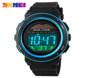 Skmei Brand Solar Energy Men Electronic Sports Watches Наружные военные светодиоды цифровые наручные часы Relogio Masculino 10968351691