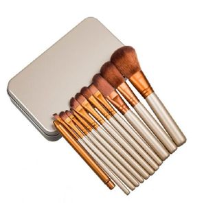Новый макияж 12 PCSSet Brush Nude 3 наборы наборов для макияжа для брутвы для век.