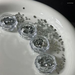 Гвоздь блеск искусство шикарное уникальное металлическое высококачественное звездное износостойкое металлическое серебро красиво вода
