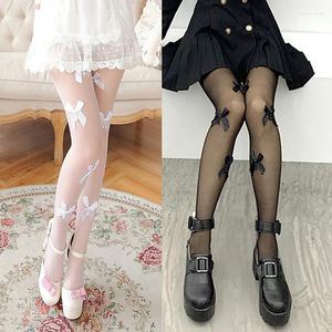 Kadınlar çorap kadın külotlu çorap seksi sevimli sıkı uygun çoraplar siyah beyaz ipek yay boncuk taytlar kıyafetler şeffaf pantolonlar kısa etek için takım elbise