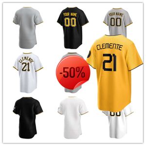 Pittsburgh Custom Pirates Baseball Jerseys Вилли Старгелл 22 McCutchen 21 Роберто Клементе 13 Ke'bryan Hayes 15 Oneil Cruz 10 Брайан Рейнольдс 65 Джек Сувински