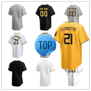 Pittsburgh Custom Pirates Baseball Jerseys Вилли Старгелл 22 McCutchen 21 Роберто Клементе 13 Ke'bryan Hayes 15 Oneil Cruz 10 Брайан Рейнольдс 65 Джек Сувински