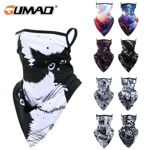 Moda Yüz Maskeleri Boyun Gaiter Yürüyüş Eşarp Baskı Yarım Yüz Yüz Maskesi Bisiklet Boyun Kapağı Q240510