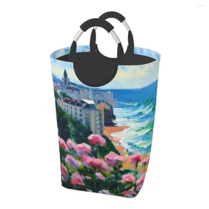 Çamaşır çantaları Biarritz Baskeland Fransa Yağlı Boya Bir Kirli Giysiler Paketi