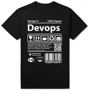 Erkekler Tişörtleri Komik Devops Barkod Programlama Bilgisayarlar Kaynak Kodu Geek Yaz Yazılımı Grafik Sokak Giyim Doğum Günü Hediyeleri T-Shirt
